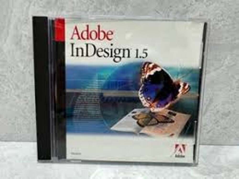 Adobe InDesign 1.5 Educational Version for Windows CD-ROM w/ Case & Insert